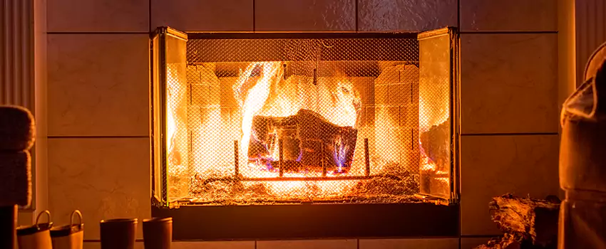 Mendota Hearth Landscape Fireplace Installation in Easton, Maryland